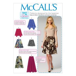 McCalls Misses Skirts-L-XL-XXL