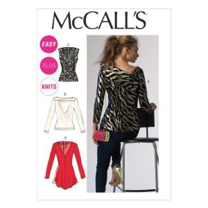 McCall Pattern Company M6839 Misses'/Women's Tops and Tunic Sewing Template