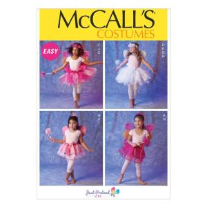 McCall Pattern Company M6906 Children's/Girls' Costumes Sewing Template, Si