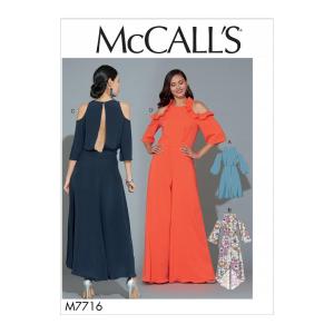 McCalls Misses Dresses &amp; Jumpsuit-6-8-10-12-14