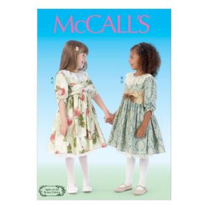 McCall Pattern Company M7075 子供/女の子用ドレス ベルトとペチコート サイズ CL