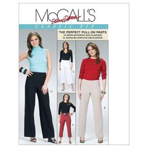 McCall's Patterns M6082 Misses' Pants In 2 Lengths, Size BB  by