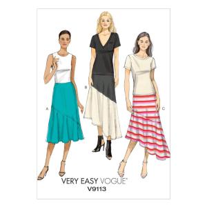 Vogue Patterns V9113 レディーススカート Size A5  V9113A50
