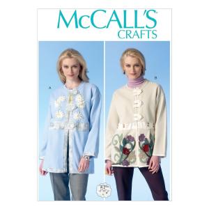 McCall Pattern Company M7070 ハンドメイド アップリケ トリム スウェットシャツ 縫製テンプレート ワンサイズ