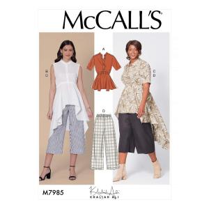 McCall Pattern Company M7985RR McCall's M7985B5 レディース チュニック トップス パンツ 裁縫パターン