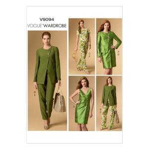 Vogue Patterns V9094B50 Misses' Jacket, Top, Dress and Pants Sewing Templat