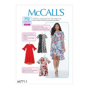 McCalls Misses Dresses-XS-S-M-L-XL