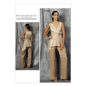 VOGUE PATTERNS V1480 Misses' Top & Pants, AX5