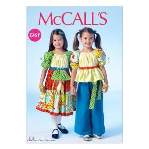 McCall Pattern Company M7040 Children's/Girl's Top, Dress and Pants Sewing