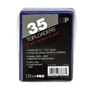 Ultra Pro Toploaders カードプロテクター ウルトラクリア 35枚入り 3インチ x 4インチ 2.5インチ x 3.5インチのカーの商品画像