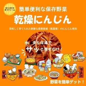 乾燥にんじん　1袋８０ｇ　農薬節減（低農薬）のにんじんを使用しています！　【３個までメール便対応可能】｜kizufarm