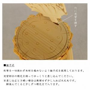 仏像 本尊 阿弥陀如来 2.5寸 六角 総白木...の詳細画像2