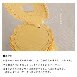 仏像 本尊 大日如来 2.0寸 丸座 総白木(...の詳細画像2
