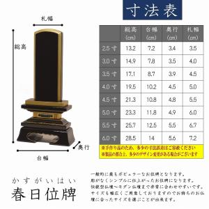 位牌 名入れ1名様無料 春日楼門 塗位牌 (2...の詳細画像2