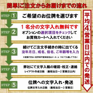 位牌 名入れ1名様無料 蓮華付春日 塗位牌 (...の詳細画像4