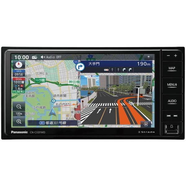 （在庫有り　翌日出荷可能）パナソニック カーナビ ストラーダ CN-CE01WDA 2026年度版地...