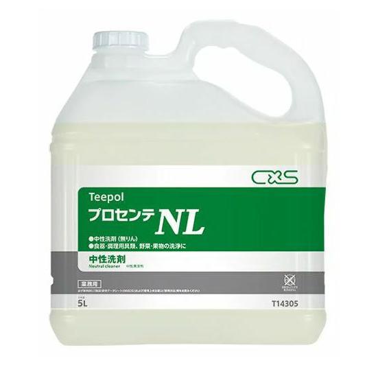 シーバイエス T14305 プロセンテNL 厨房 食品の衛生管理 中性洗剤 5L×3本