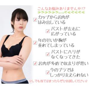 ブラジャー 脇高 ワイヤー入り Bカップ Cカ...の詳細画像1