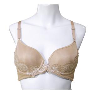 ブラジャー フロントホック ブラ モールドカップ ワイヤー入り バッククロスで背筋シャキッ 脇すっきり
