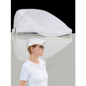 ハンチング帽子メッシュハットメンズゴルフキャップハンチング夏UVカット日よけ帽子通気性男女兼用