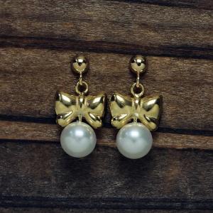 3-3.5mm アコヤ本真珠 ベビーパール ピアス K18YG/K10PG/チタン ポスト