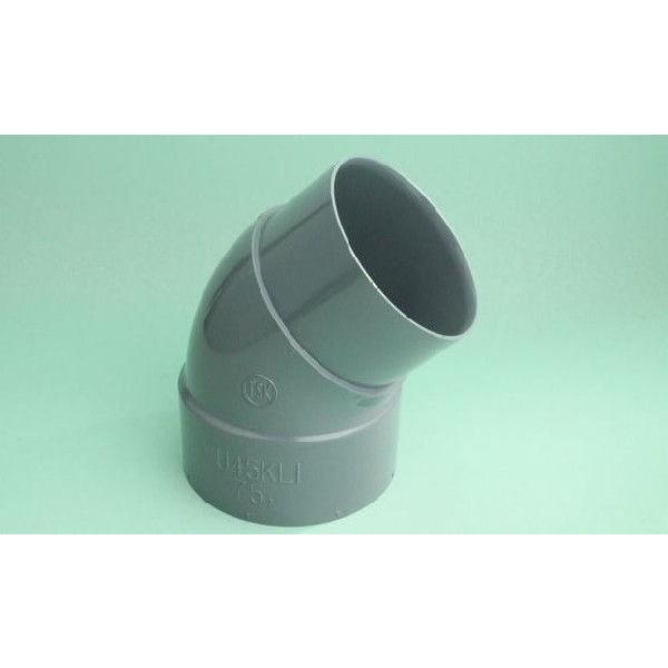 【VU 45KLI 100 (18個入り)】 《KJK》 塩ビ管 VU特殊継手 片受・片差し45°エ...