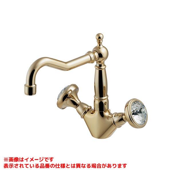 【150-470-AG】 《KJK》 カクダイ 2ハンドル混合栓 アンティークゴールド ωσ0