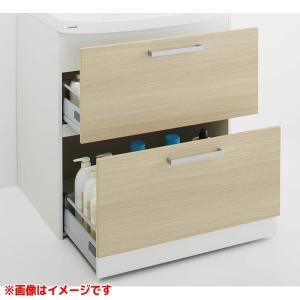 【BNFH75FHMCWNI】 《KJK》 クリナップ 洗面化粧台 ファンシオ ベースキャビネット 幅750mm 高さ85cm オールスライドタイプ リリーフオークナチュラル ωγ1