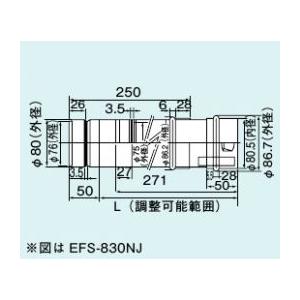 【EFS-820NJ】 《KJK》 リンナイ スライド管 ωα0