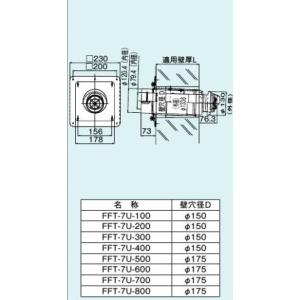 リンナイ（Rinnai） 【FFT-12A-200】 《KJK》 給排気筒トップ ωα0