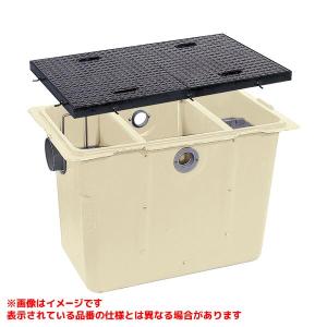 【GT-N400Pオイル T-6SUS蓋付】 《KJK》 マエザワ FRP製オイルトラップ パイプ流入埋設型 GT-NPオイル ωε0