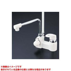 KVK 【KF14E】 《KJK》 デッキ形2ハンドルシャワー（取付ピッチ120mm