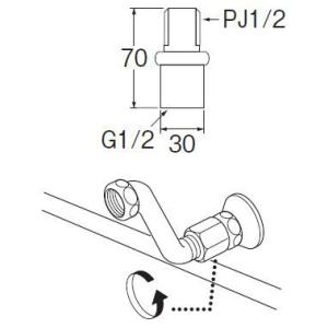【T82-1-13】 《KJK》 三栄水栓 S...の詳細画像1