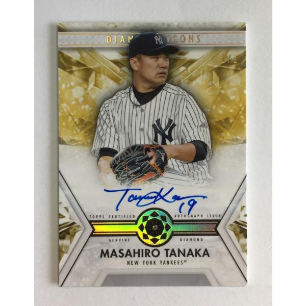 【1/1枚限定】田中将大直書きサイン※ダイヤモンド入り 2019 Topps Diamond Ico...