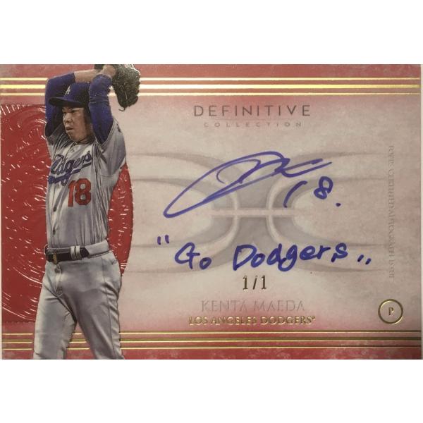 【1/1枚限定】前田健太直書きGo Dodgers入りサイン 2017 Topps Definiti...