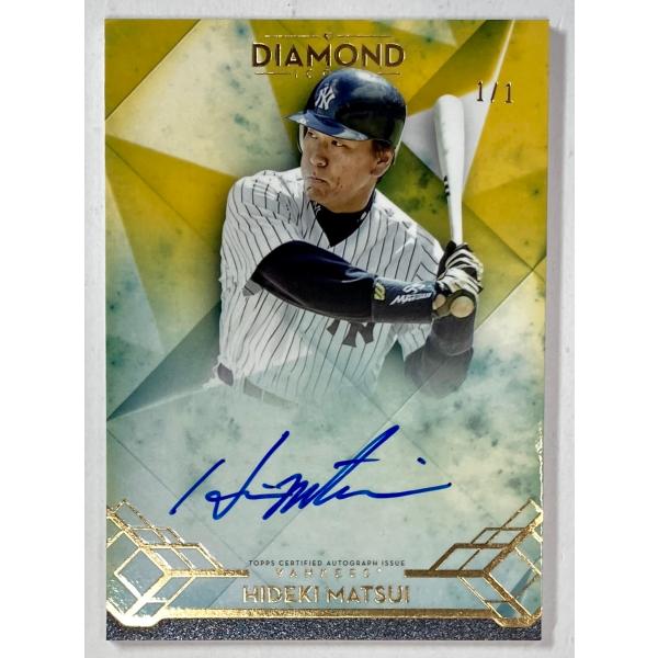 【1/1枚限定】松井秀喜直書きサイン 2020 Topps Diamond Icons Gold S...