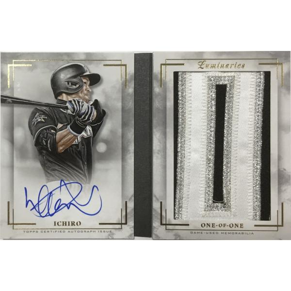 【1/1枚限定】イチロー直書きサイン実使用ジャンボパッチ 2018 Topps Luminaries...