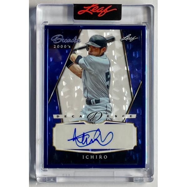 【ファーストNo.1/5枚限定】イチロー&amp;アイバーソン直書筆Wサイン 2022 Leaf Decad...