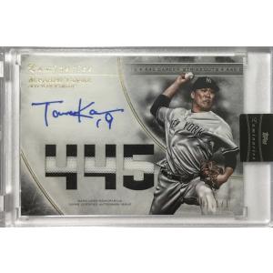 【1/1枚限定】田中将大直書きサインパッチ 2017 Topps Luminaries 3PC Game-used Patch Auto