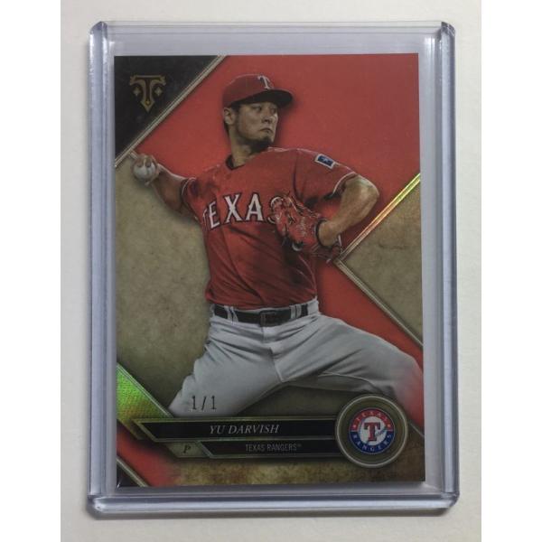 【1/1枚限定】ダルビッシュ有 2017 Topps Triple Threads Red Refr...