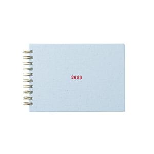 ラボクリップ 手帳 2023年 A6 ウィークリー スケッチ 帆布 ホワイト 2312R01-WH