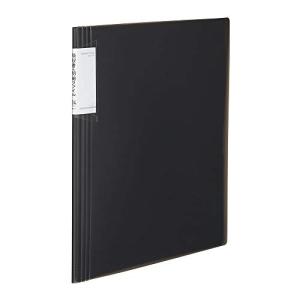 コクヨ ファイル 領収書 明細 ノビータ 固定式 A4 24ポケット 黒 ラ-NVR510D