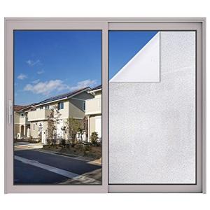 窓用フィルム  目隠しシート すりガラスシート  簡単貼り付け Plugfill (ピュアホワ