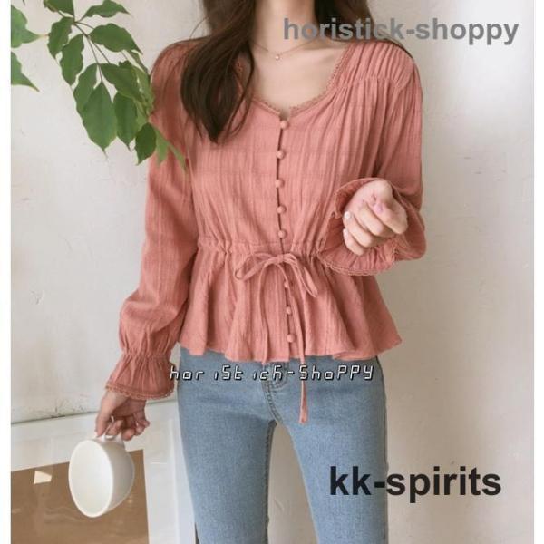 シャツブラウス レディース ブラウス レディース 長袖 ペプラムブラウス ペプラム トップス ウエス...