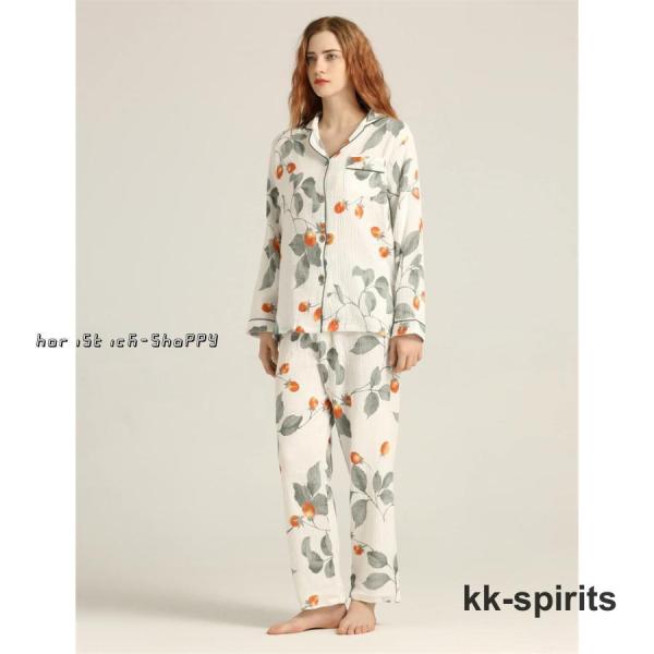 ガーゼパジャマ レディース ルームウェア レディース 上下セット 吸汗 通気 肌に優しい 部屋着 ル...