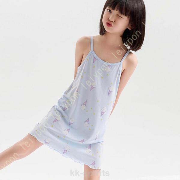パジャマ キッズ ネグリジェ 女の子 半袖 ルームウェア ワンピース 子供パジャマ フリル かわいい...