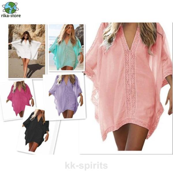 ビーチウェア ビーチガウン 体型カバー 水着 シフォンカーディガン リゾートワンピース 水着 ショー...