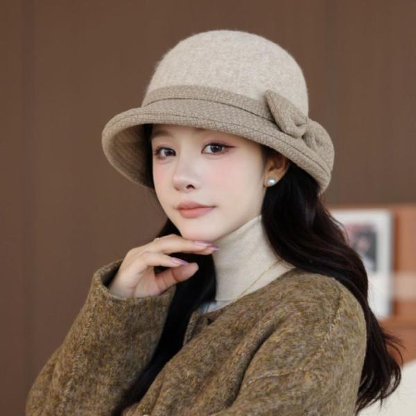 冬 防寒 保温 厚手 あったか レディース ニット帽 婦人帽子 秋冬 レディース用 ハット つば付き...