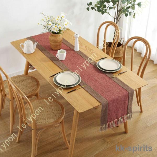 ウォーターヒヤシンスで編まれた アジアン テーブルランナー タイプ ブラック テーブルセンター テー...