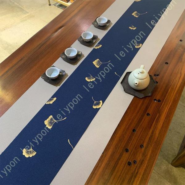 ウォーターヒヤシンスで出来たアジアンテーブルランナー グレー テーブルセンター テーブルデコレーショ...